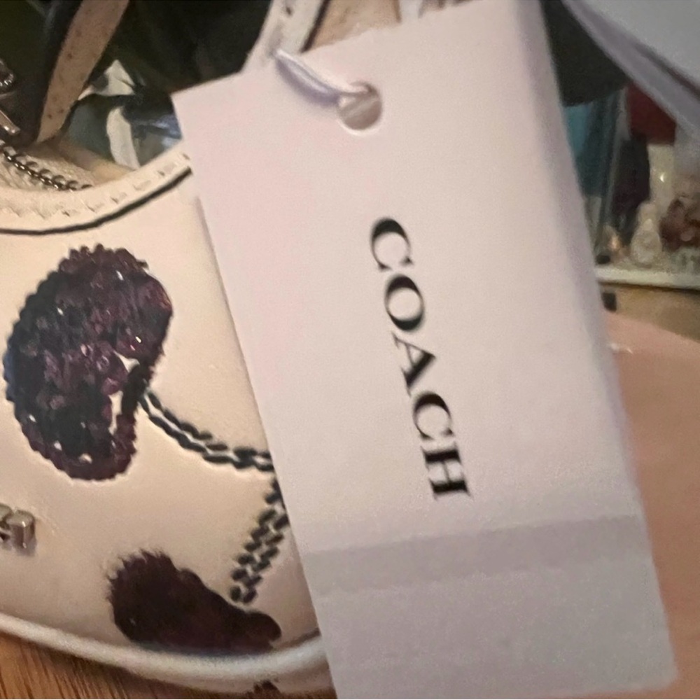 Coach Carmen Bag Charm with Cherry Print NWT - Picture 3 of 6
